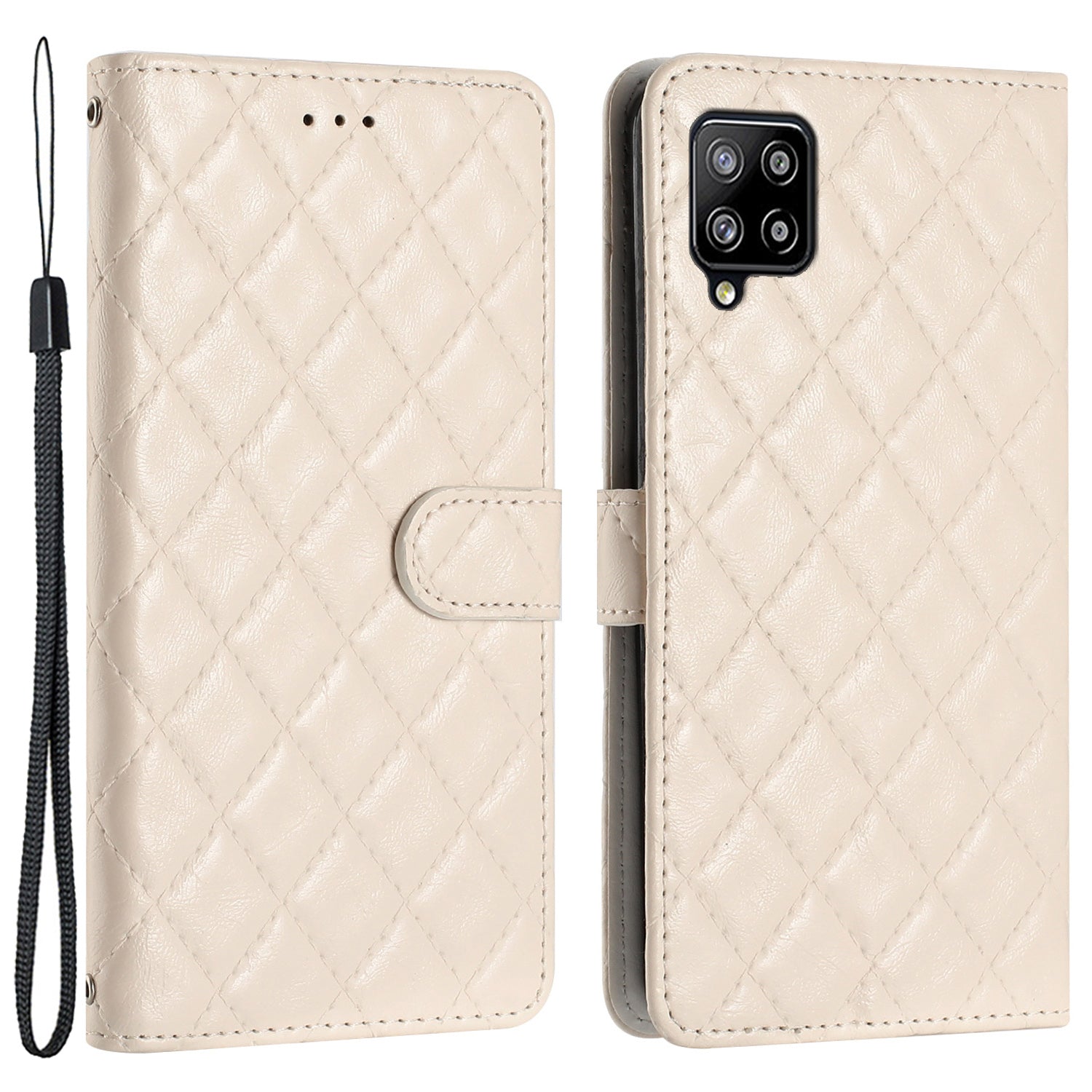 For Samsung Galaxy A22 4G (EU Version) Stitching Line Rhombus Leather Case Wallet Stand Phone Cover For Samsung Galaxy A22 4G (EU Version) Stitching Line Rhombus Leather Case Wallet Stand Phone Cover
